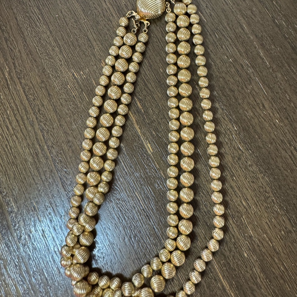 Sarah Coventry vintage Gold Multi-Strand Necklace with Elegant Layers